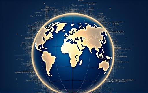 Abstrakte Darstellung von globalen Finanzflüssen.